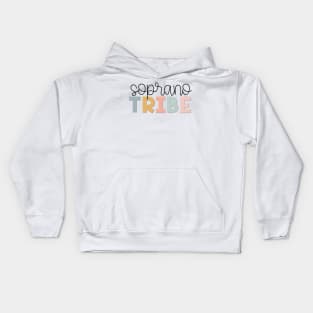 Soprano Tribe Muted Pastels Kids Hoodie